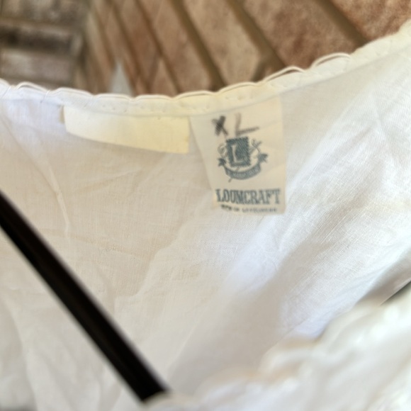 NOS 1950s 1960s Oldstock Loomcraft Cotton slip gown XL Deadstock - Picture 2 of 9